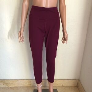 Victoria’s Secret Sport Knockout Women's Size L Burgundy Pants Activewear Yoga
